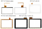7&quot; kapazitive Platte Touch Screen OCA für G + F/F oder G + G mit Stiften USBs/I2C